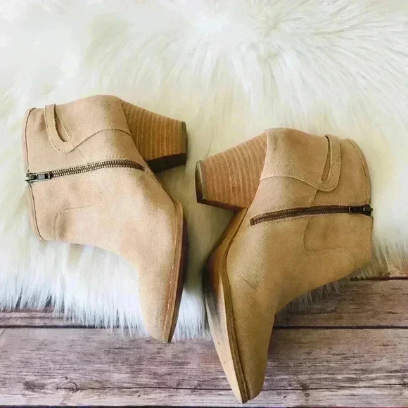 Splendid Suede Booties Shoes Sz 9 - Picture 3 of 8